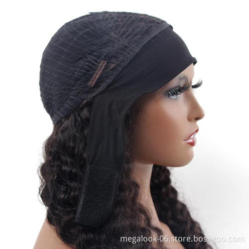Megalook Wholesale Remy Human Hair Headband Wig,Headband Wig Human Hair For Black Women,Curly Headband Human Hair Wig